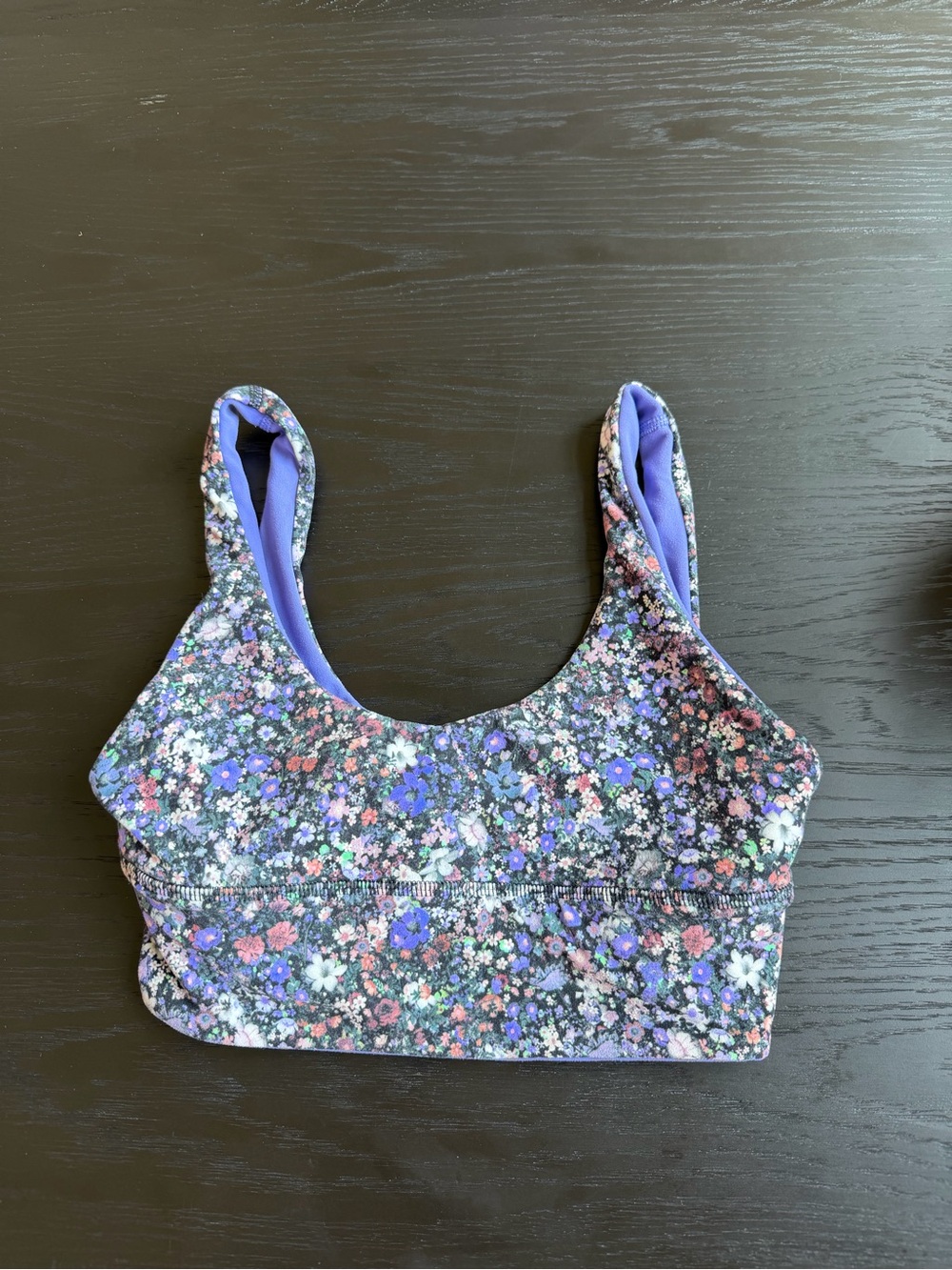 lululemon athletica Floral Print Sports Bra in Purple, Pink, White